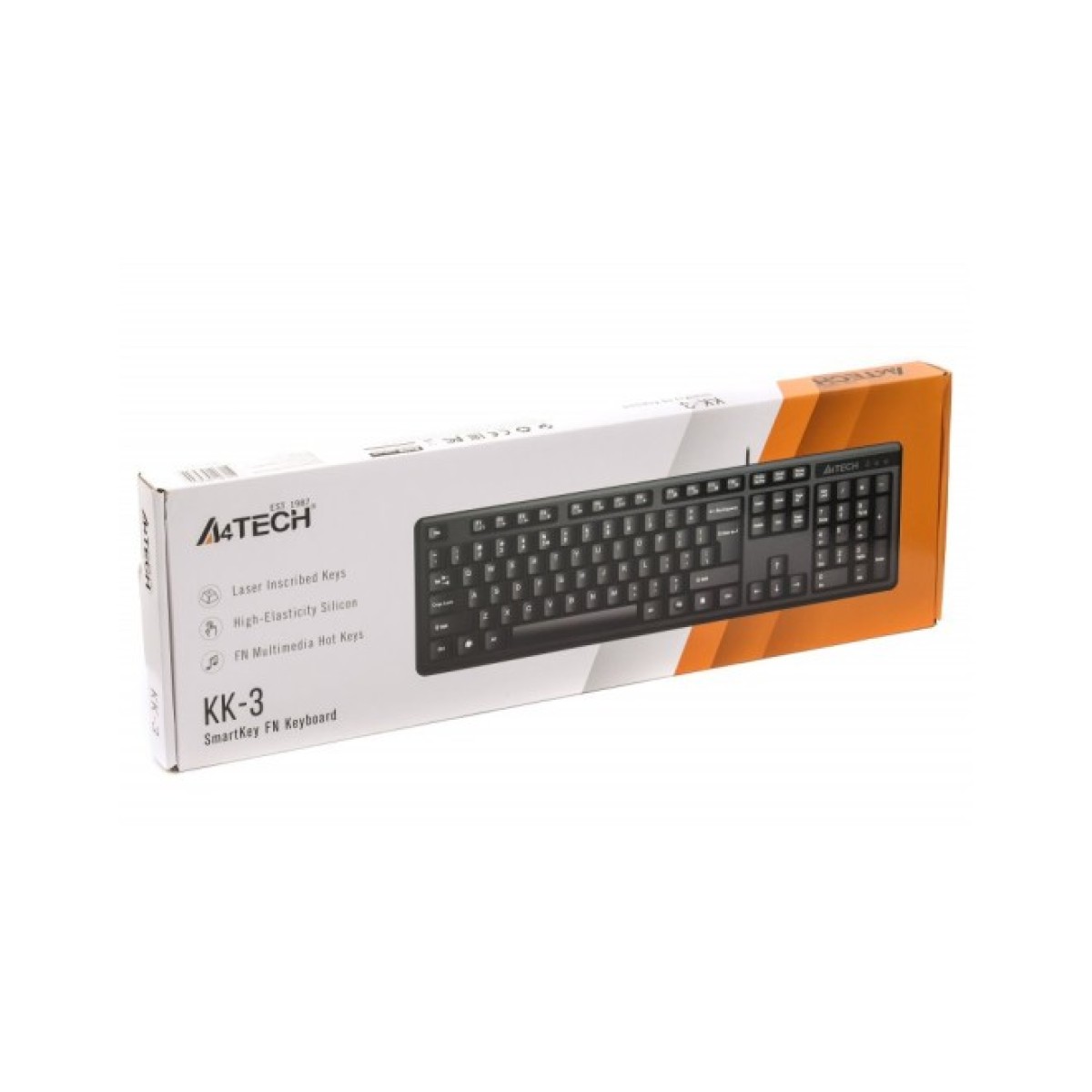Клавіатура A4Tech KK-3 USB Black 98_98.jpg - фото 4