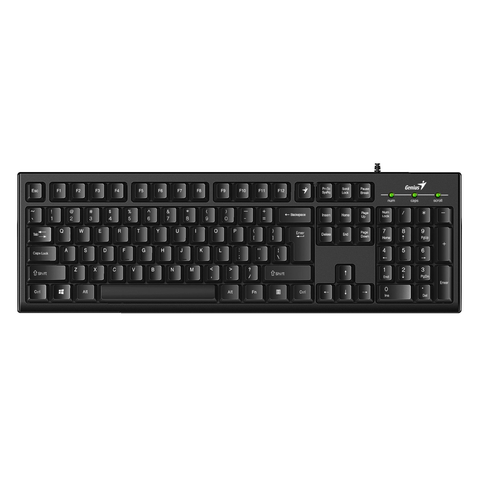 31300005410 - Клавиатура Genius Smart KB-100 USB Black UKR (31300005410)  купить в Киеве, Днепре по лучшей цене! EServer