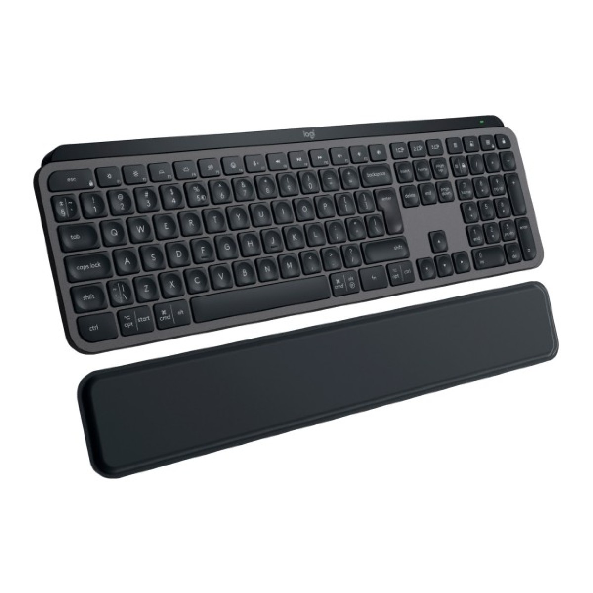 Клавіатура Logitech MX Keys S Plus Palmrest Wireless UA Graphite (920-011589) 256_256.jpg