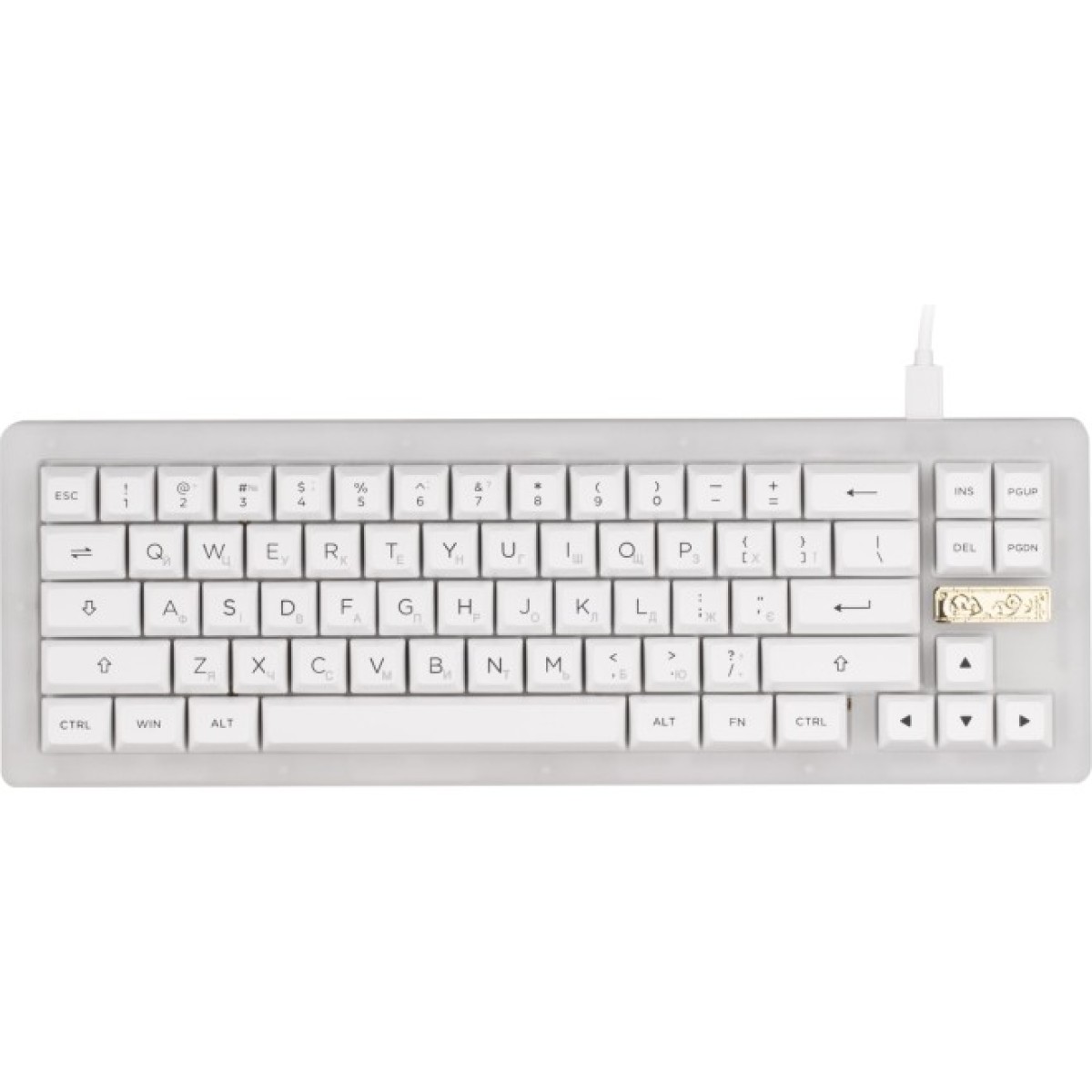 Клавиатура Akko ACR Pro 68 68Key CS Crystal Hot-swappable USB UA RGB White (6925758618564) 256_256.jpg