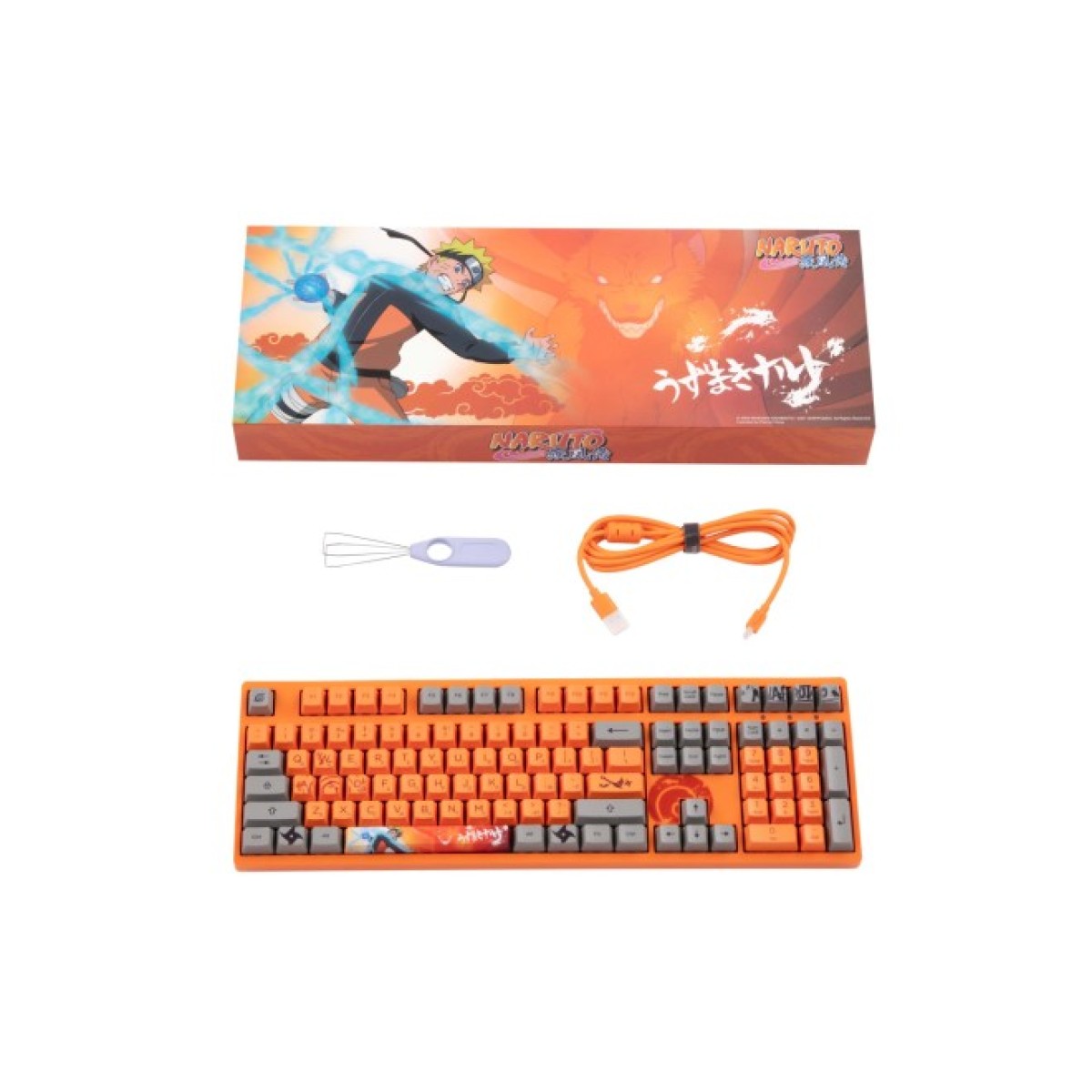 Клавіатура Akko 3108 Naruto 108Key CS Pink V2 USB UA No LED Orange (6925758683456) 98_98.jpg - фото 5