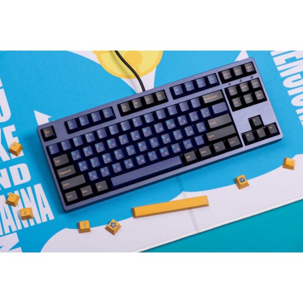 Клавіатура Akko 3087 DS Horizon 87Key CS Vintage White V2 USB UA No LED Blue (6925758616331) 98_98.jpg - фото 10