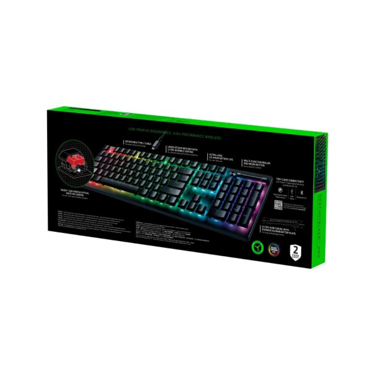 Клавиатура Razer DeathStalker V2 Pro Wireless Red Switch RU Black (RZ03-04360800-R3M1) 98_98.jpg - фото 9