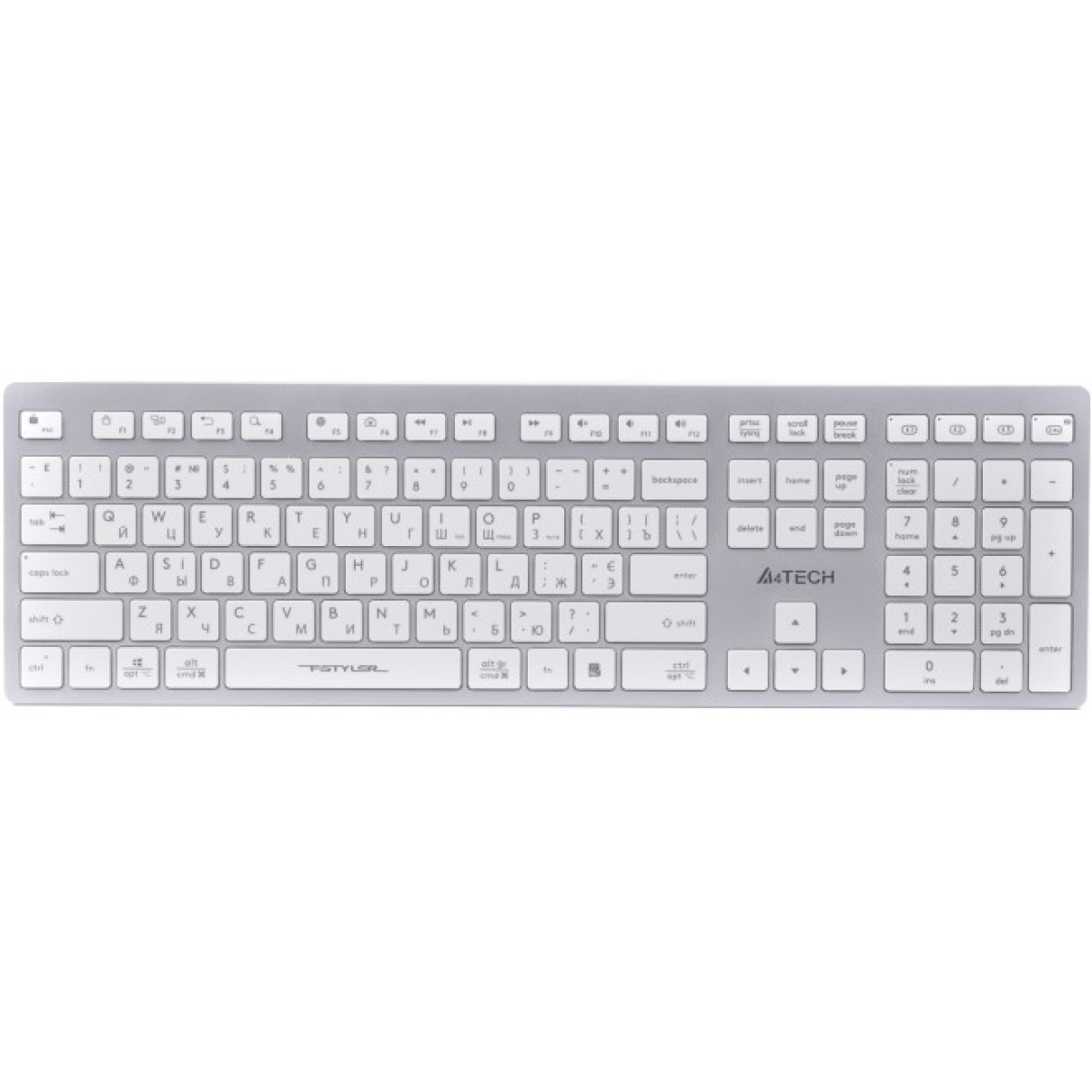 Клавіатура A4Tech FBX50C USB/Bluetooth White (FBX50C White) 98_98.jpg - фото 1
