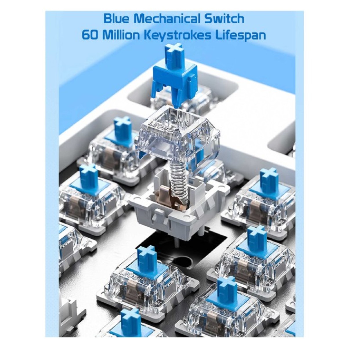 Клавіатура Aula F2088 PRO Plus 9 Orange Keys KRGD Blue USB UA White/Blue (6948391234908) 98_98.jpg - фото 2