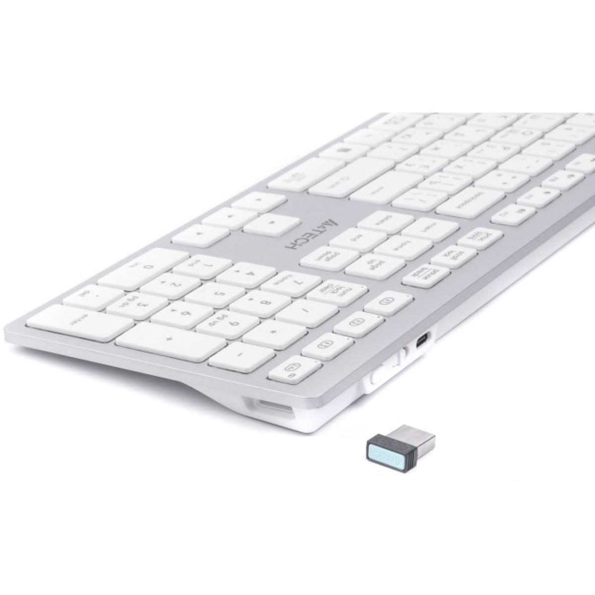 Клавіатура A4Tech FBX50C USB/Bluetooth White (FBX50C White) 98_98.jpg - фото 5