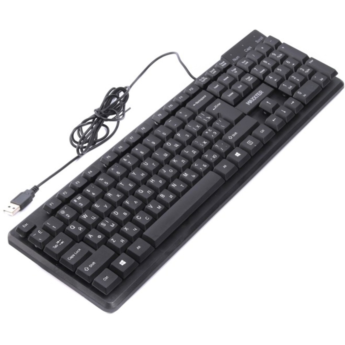 Клавіатура Maxxter KBM-U01-UA USB Black (KBM-U01-UA) 98_98.jpg - фото 2