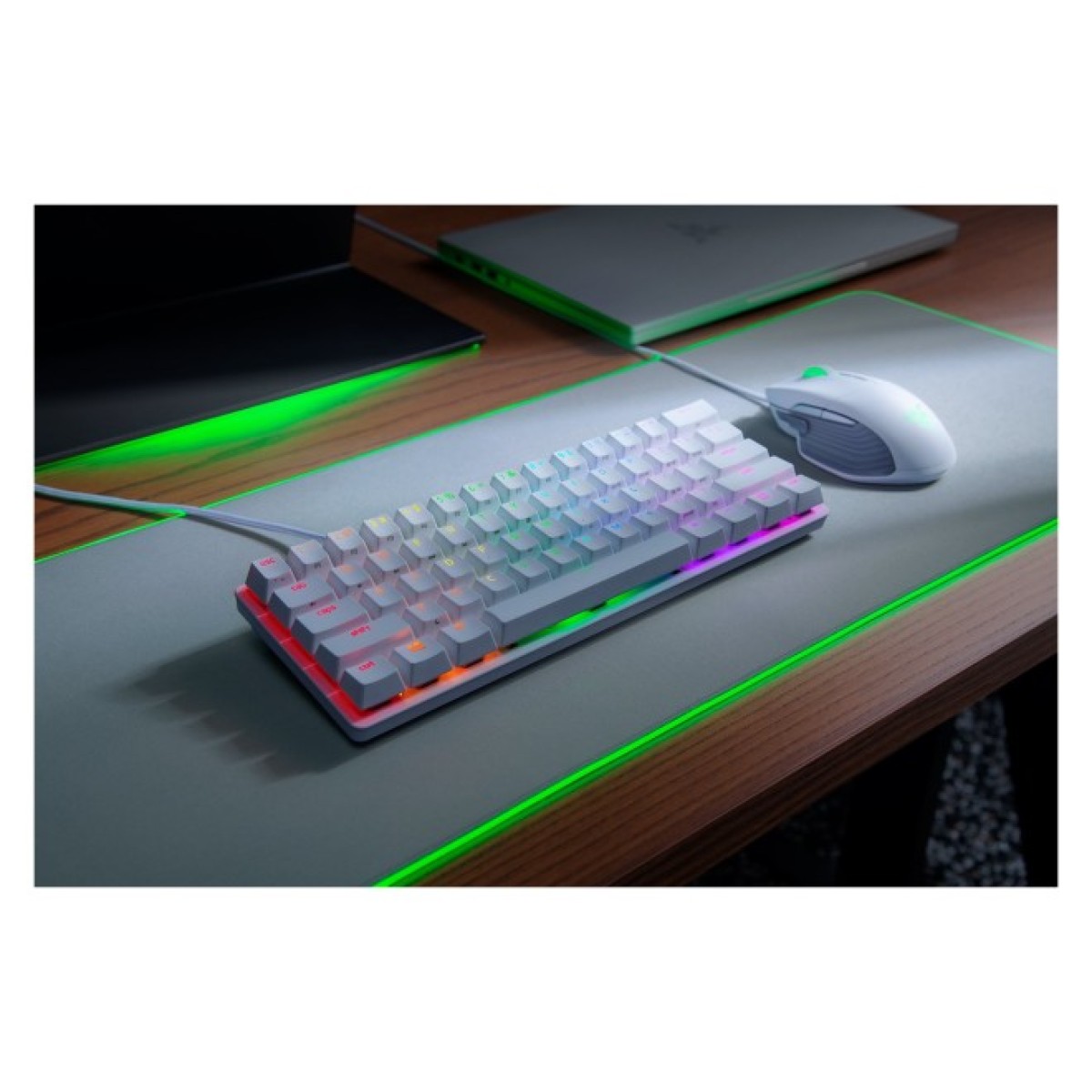 Клавиатура Razer Huntsman mini Mercury Red Switch USB RU White (RZ03-03392200-R3R1) 98_98.jpg - фото 7