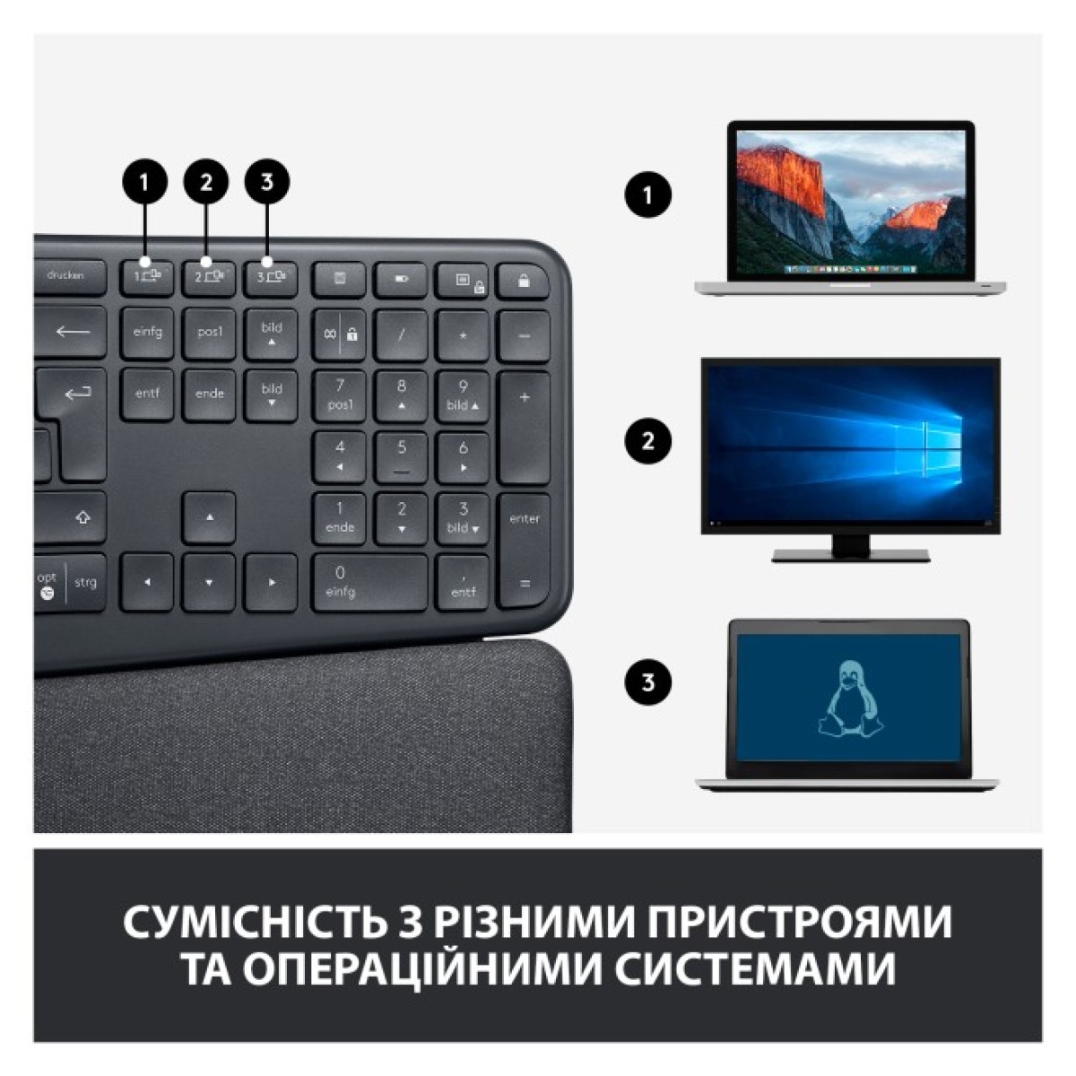 Клавіатура Logitech ERGO K860 for Business Bluetooth/Wireless UA Black (920-010352) 98_98.jpg - фото 4