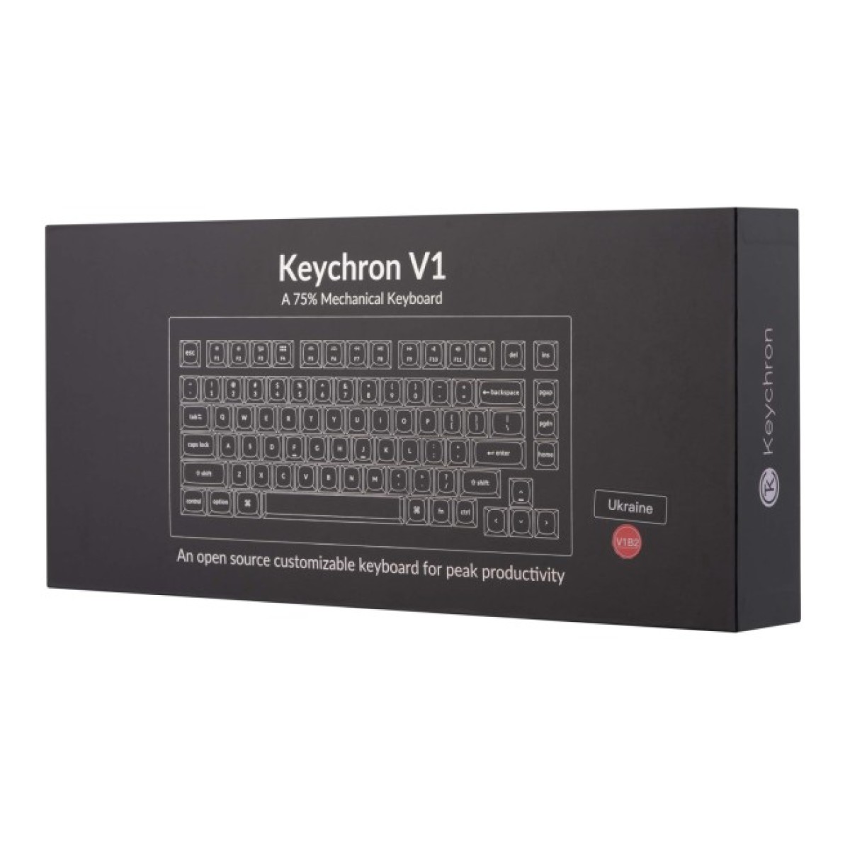 Клавиатура Keychron V1 84 Key QMK Gateron G PRO Brown Hot-Swap RGB Carbon Black (V1B3_KEYCHRON) 98_98.jpg - фото 2