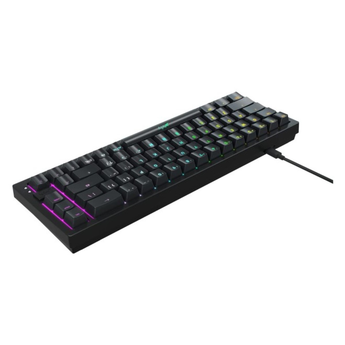 Клавіатура Xtrfy K5 68 keys Kailh Red Hot-swap RGB UA Black (K5-RGB-CPT-BLACK-R-UKR) 98_98.jpg - фото 3