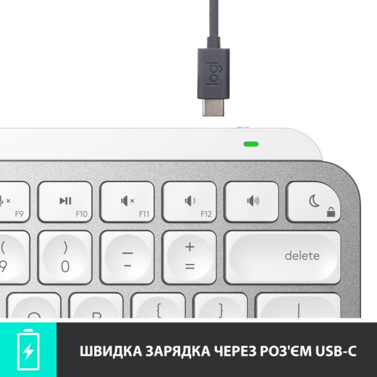 Клавиатура Logitech MX Keys Mini Wireless Illuminated UA Pale Grey (920-010499) 98_98.jpg - фото 7