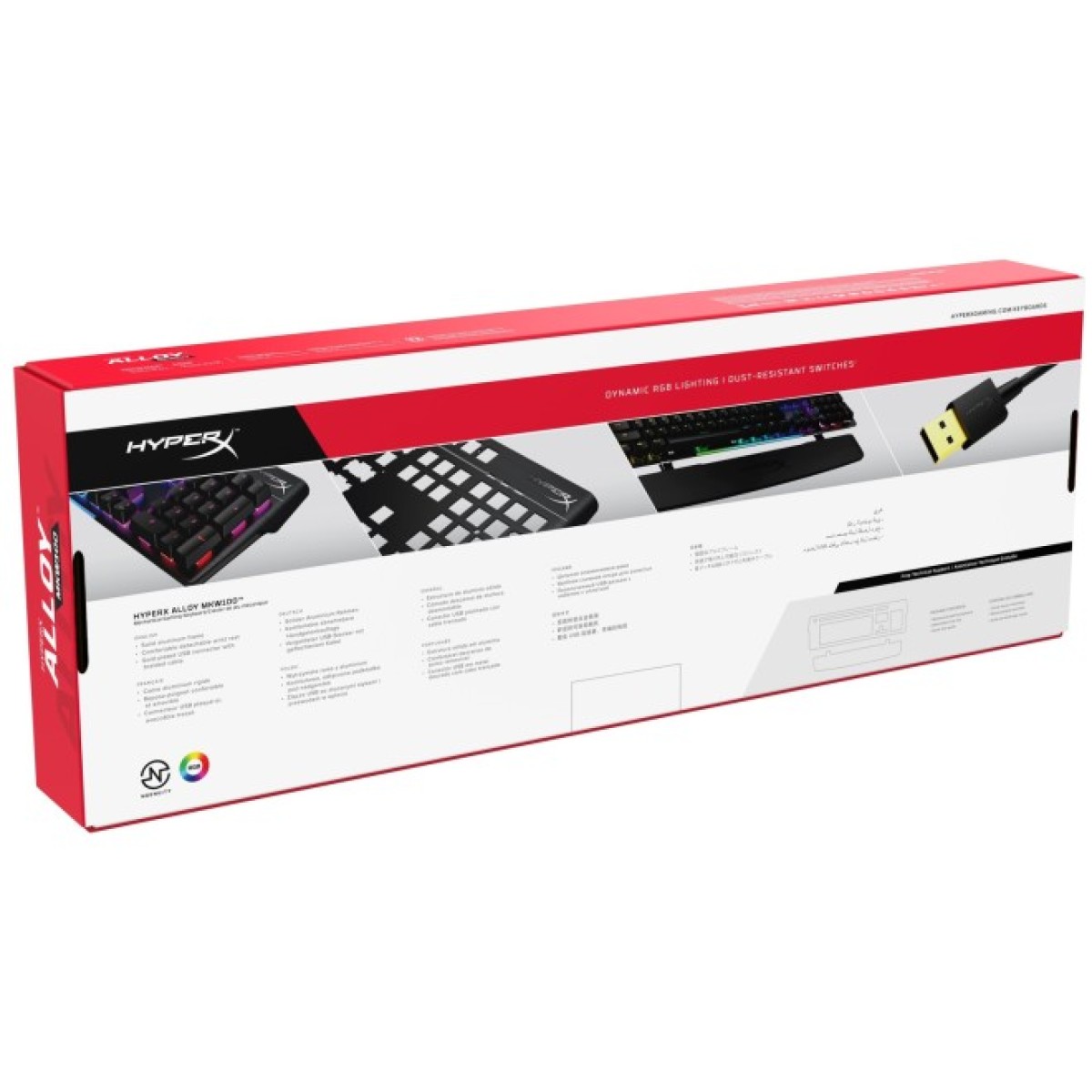 Клавиатура HyperX MKW100 Mechnical TTC Red (4P5E1AX) 98_98.jpg - фото 6