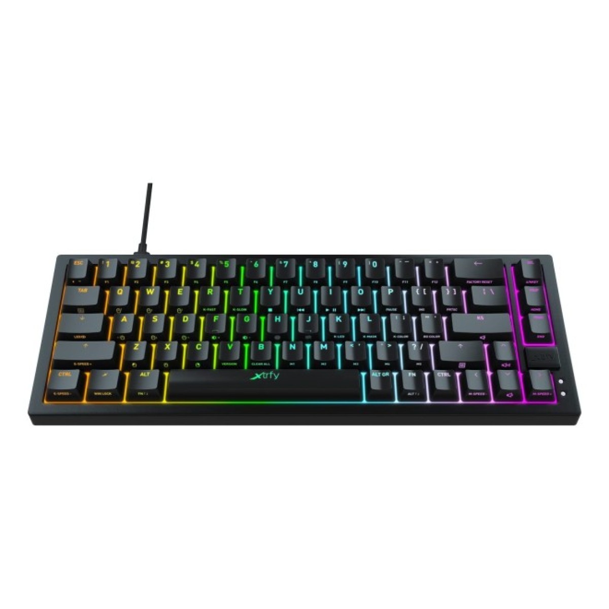 Клавіатура Xtrfy K5 68 keys Kailh Red Hot-swap RGB UA Black (K5-RGB-CPT-BLACK-R-UKR) 98_98.jpg - фото 8