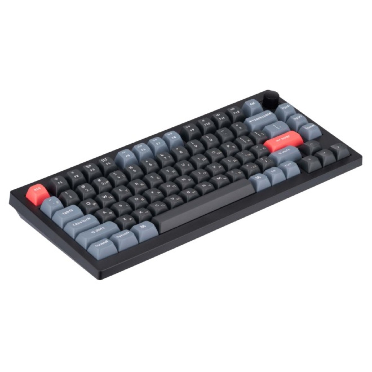 Клавіатура Keychron V1 84 Key QMK Gateron G PRO Brown Hot-Swap RGB Knob Carbon Black (V1D3_KEYCHRON) 98_98.jpg - фото 12