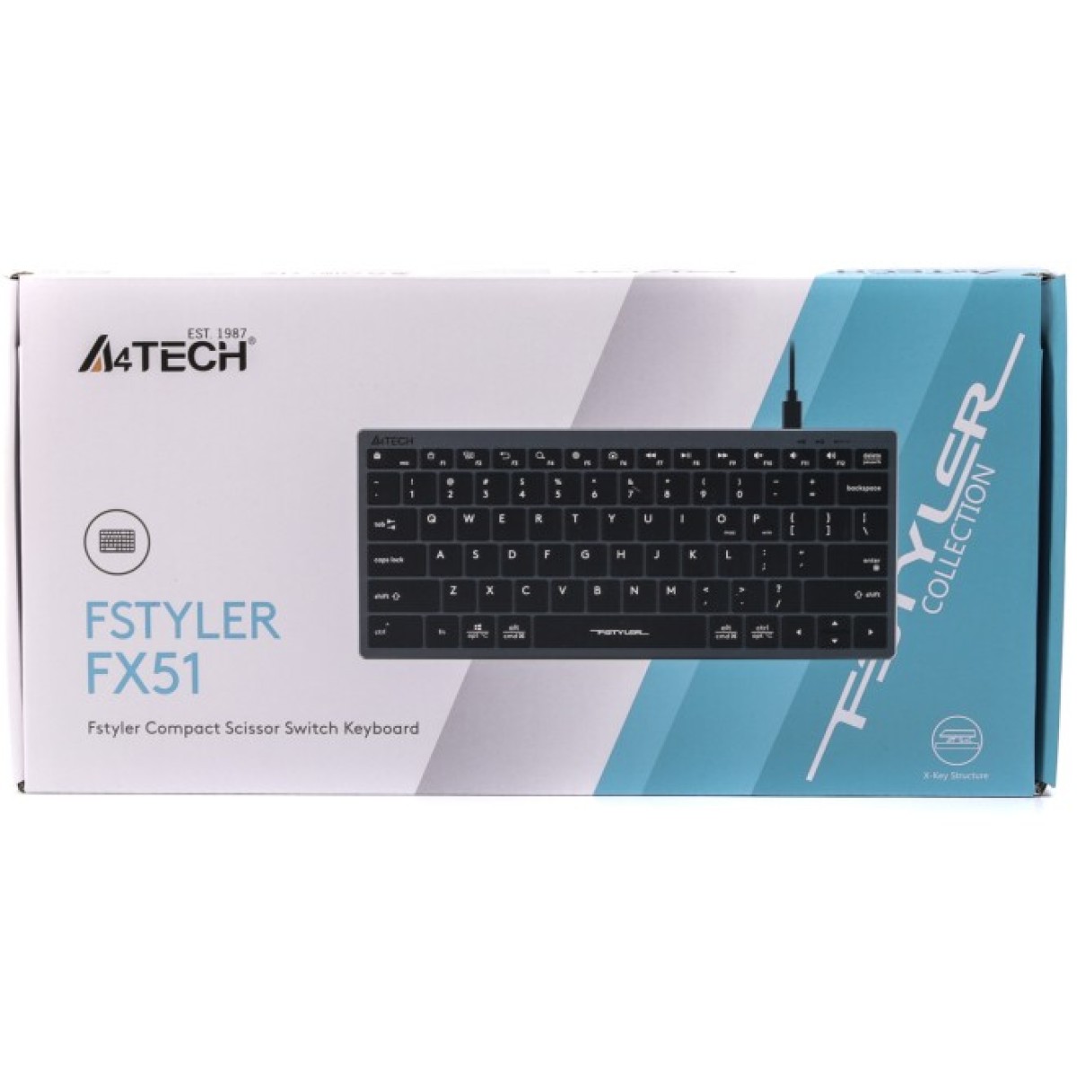 Клавіатура A4Tech FX-51 USB Grey 98_98.jpg - фото 6