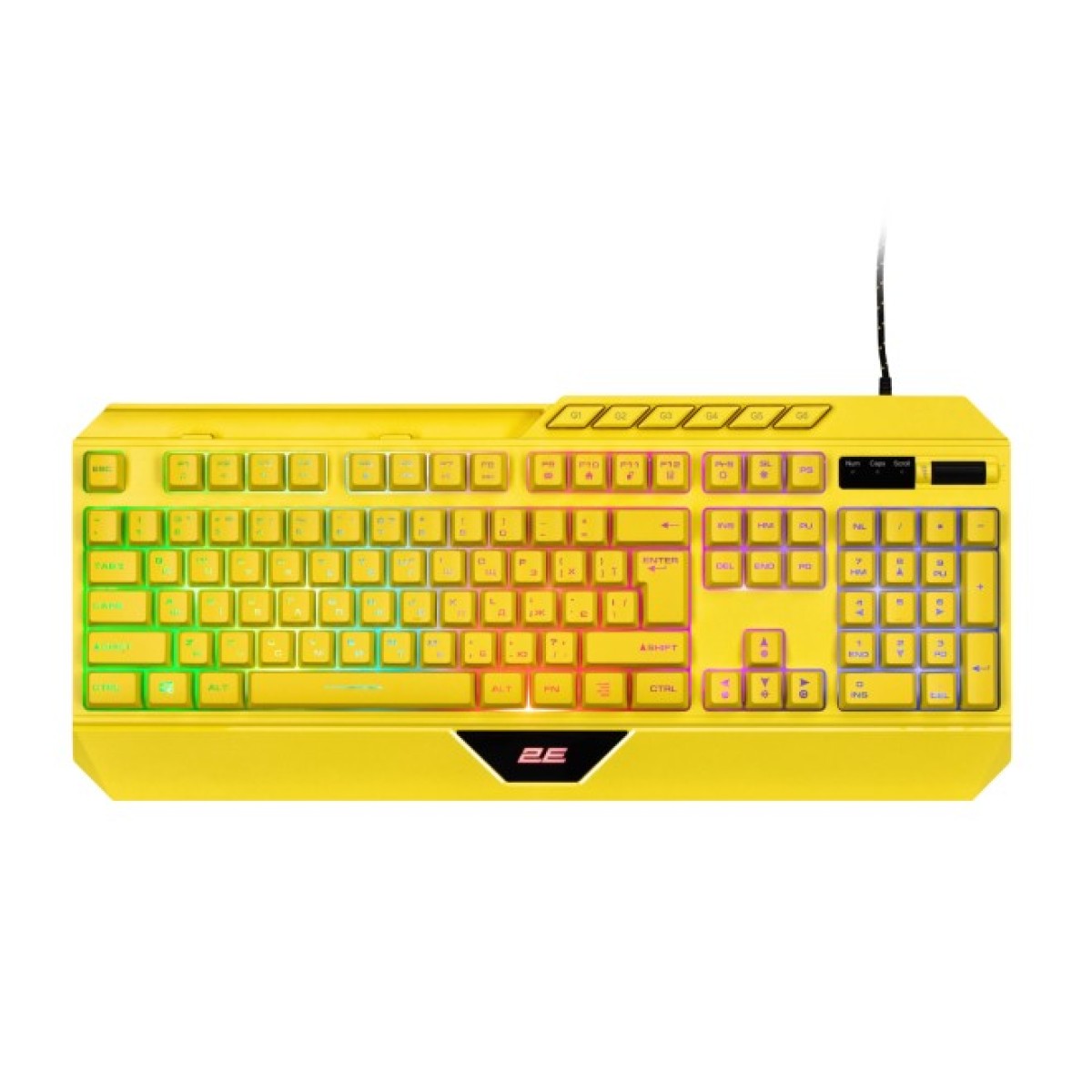 Клавиатура 2E Gaming KG315 RGB USB UA Yellow (2E-KG315UYW) 98_98.jpg - фото 1