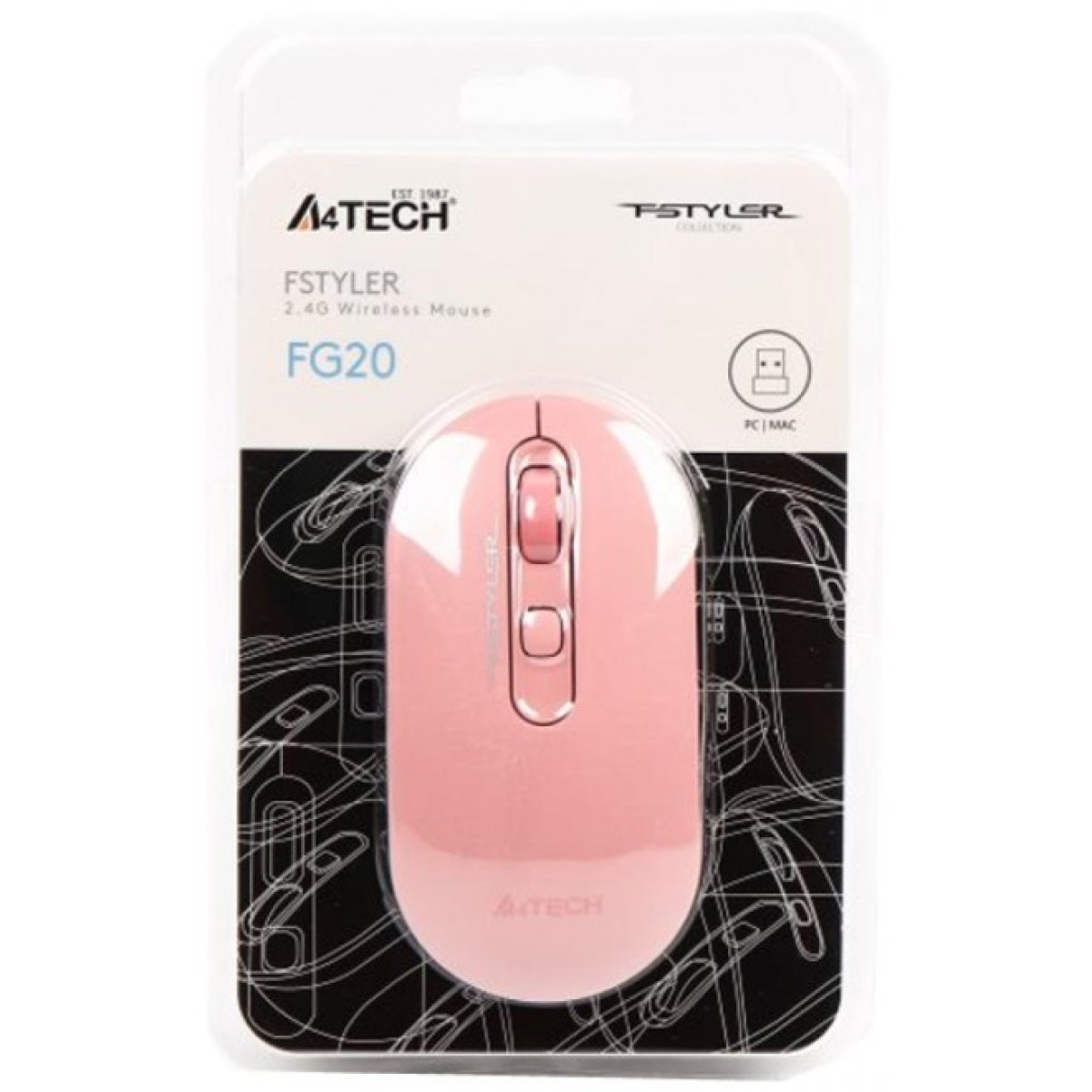 Мишка A4Tech FG20 Pink 98_98.jpg - фото 2