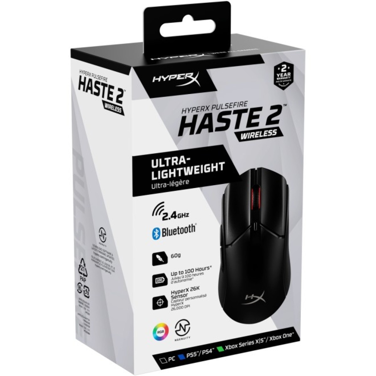 Мышка HyperX Pulsefire Haste 2 Wireless Black (6N0B0AA) 98_98.jpg - фото 3