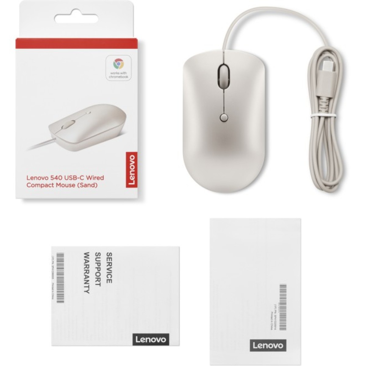 Мышка Lenovo 540 USB-C Wired Sand (GY51D20879) 98_98.jpg - фото 2