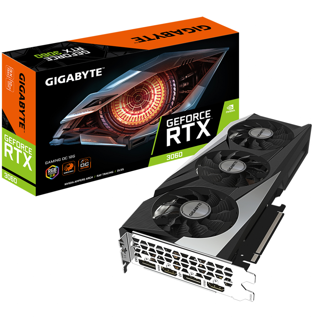 VRAM12GB版 GeForce RTX 3060 GV-N3060GAMING OC-12GD 2.0 - Видеокарта GIGABYTE GeForce