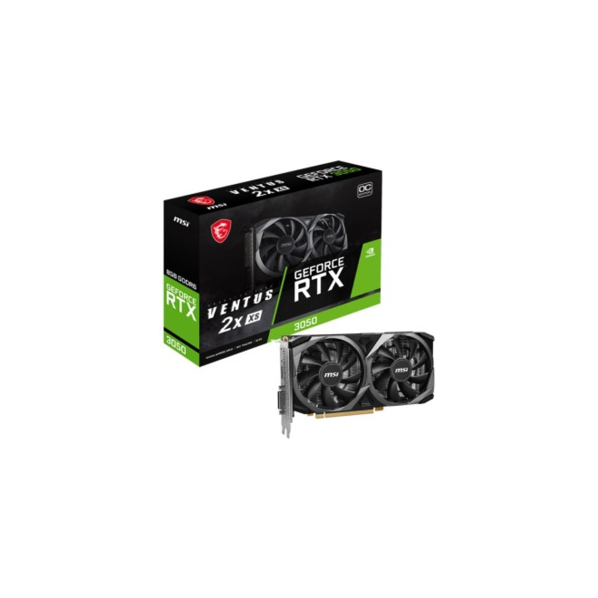 Видеокарта MSI GeForce RTX3050 8Gb VENTUS 2X XS OC (RTX 3050 VENTUS 2X XS 8G OC) 98_98.jpg - фото 5