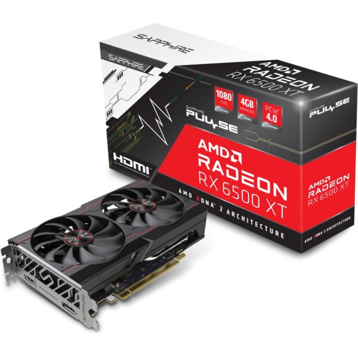 Відеокарта Sapphire Radeon RX 6500 XT 4Gb PULSE DUAL (11314-01-20G) 98_98.jpg - фото 3