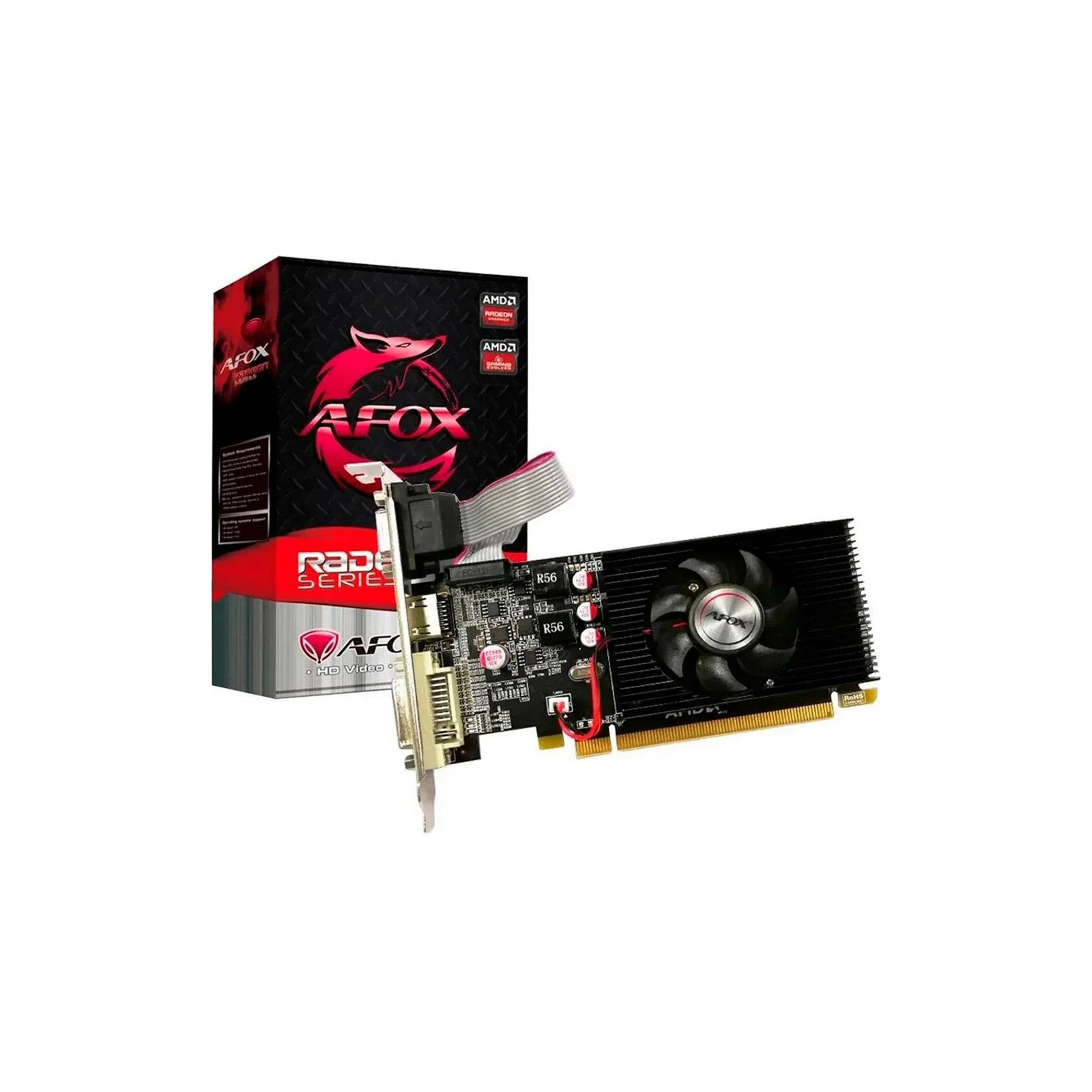 AFR5230-2048D3L5 - Видеокарта Radeon R5 230 2048Mb Afox (AFR5230-2048D3L5)  купить в Киеве, Днепре по лучшей цене! EServer