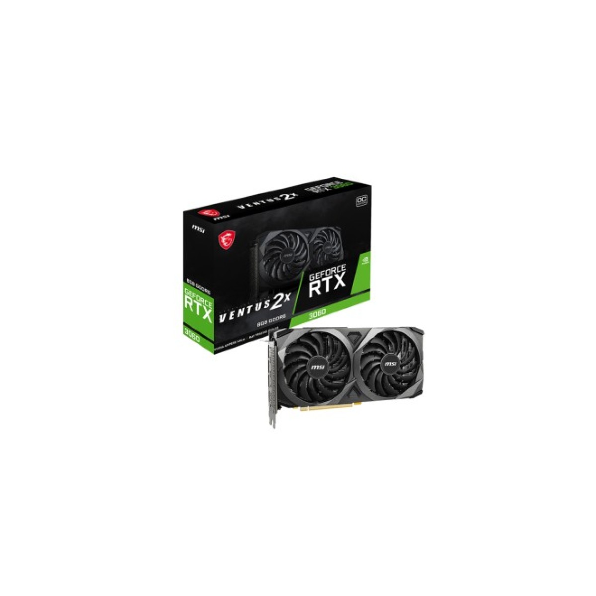 Відеокарта MSI GeForce RTX3060 8Gb VENTUS 2X OC (RTX 3060 VENTUS 2X 8G OC) 256_256.jpg
