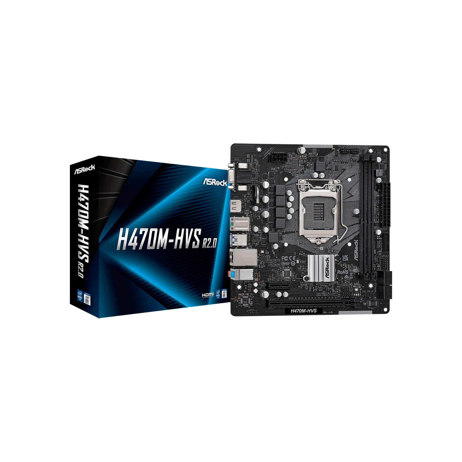 H470M-HVS R2.0 - Материнская плата ASRock H470M-HVS R2.0 купить в Киеве ...