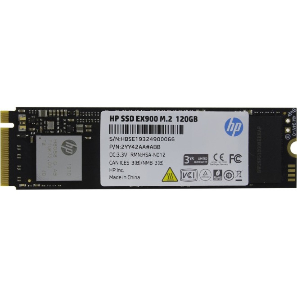 Накопитель SSD M.2 2280 120GB EX900 HP (2YY42AA) 98_98.jpg - фото 3