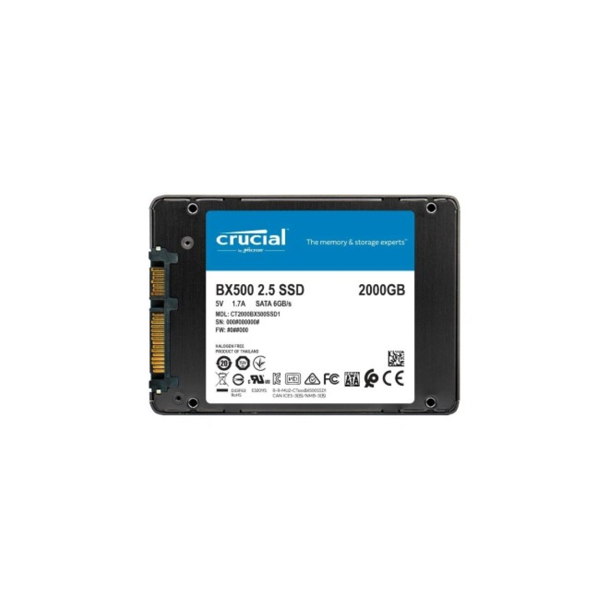 Накопитель SSD 2.5" 2TB Micron (CT2000BX500SSD1) 98_98.jpg - фото 5