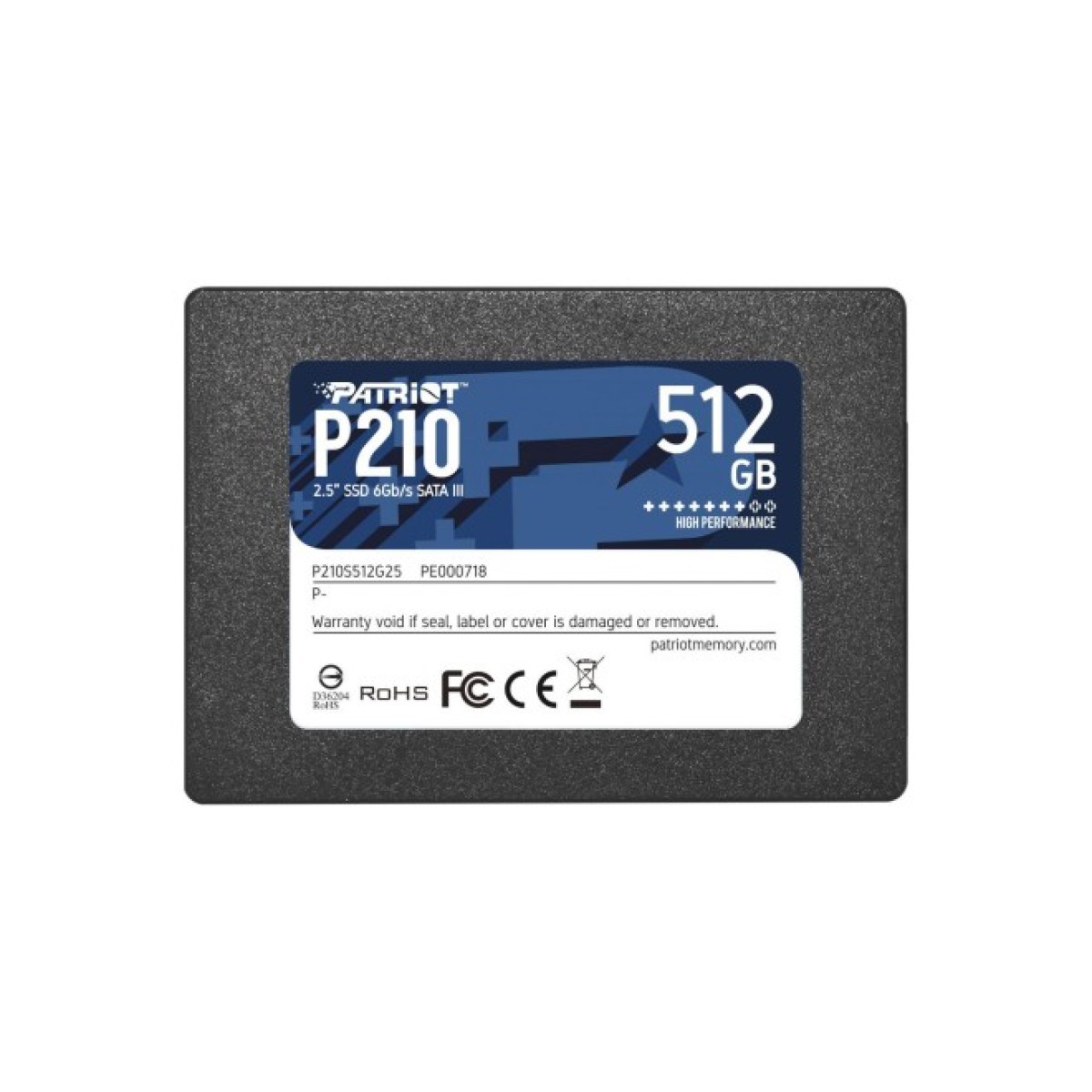 Накопичувач SSD 2.5" 512GB Patriot (P210S512G25) 256_256.jpg