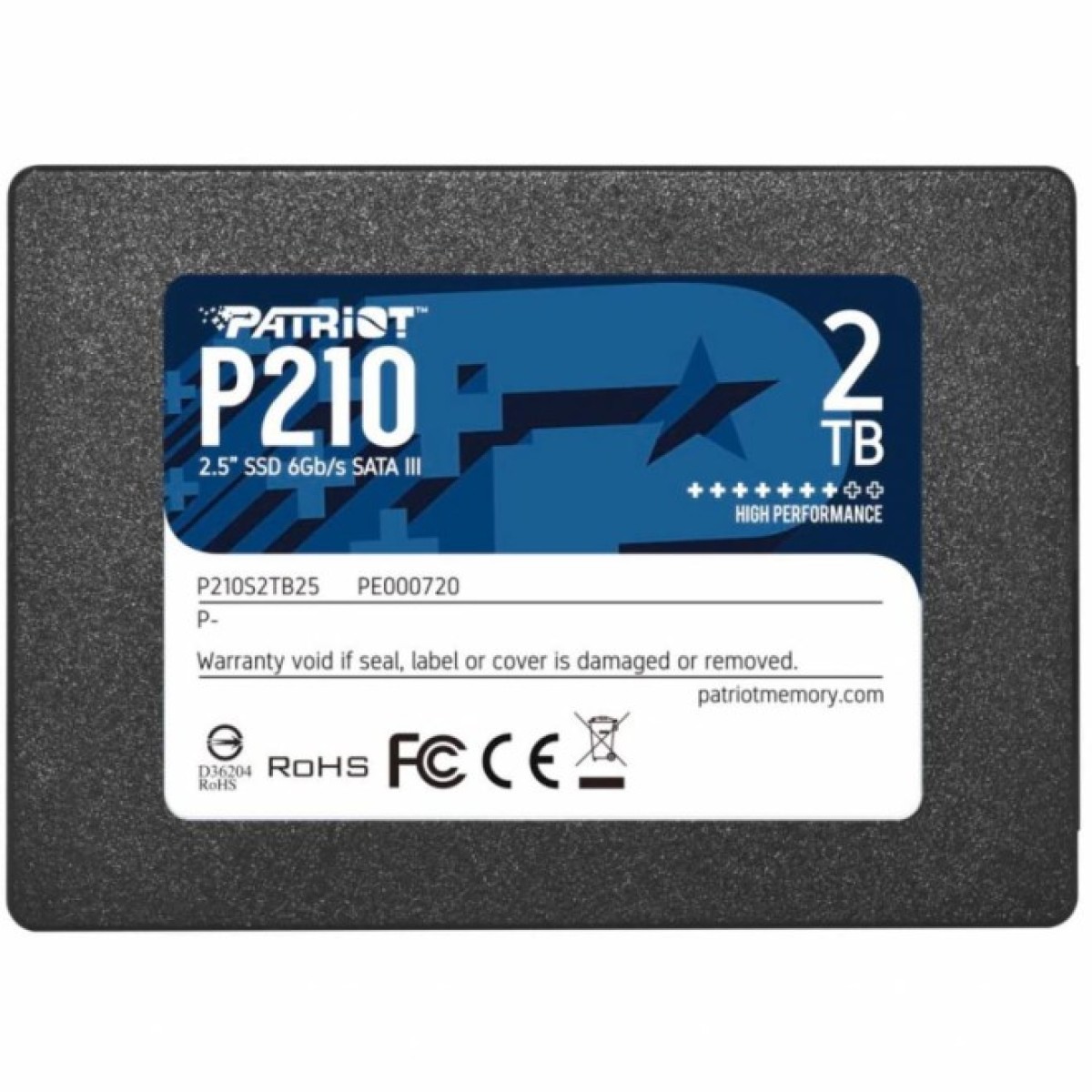 Накопитель SSD 2.5" 2TB Patriot (P210S2TB25) 256_256.jpg