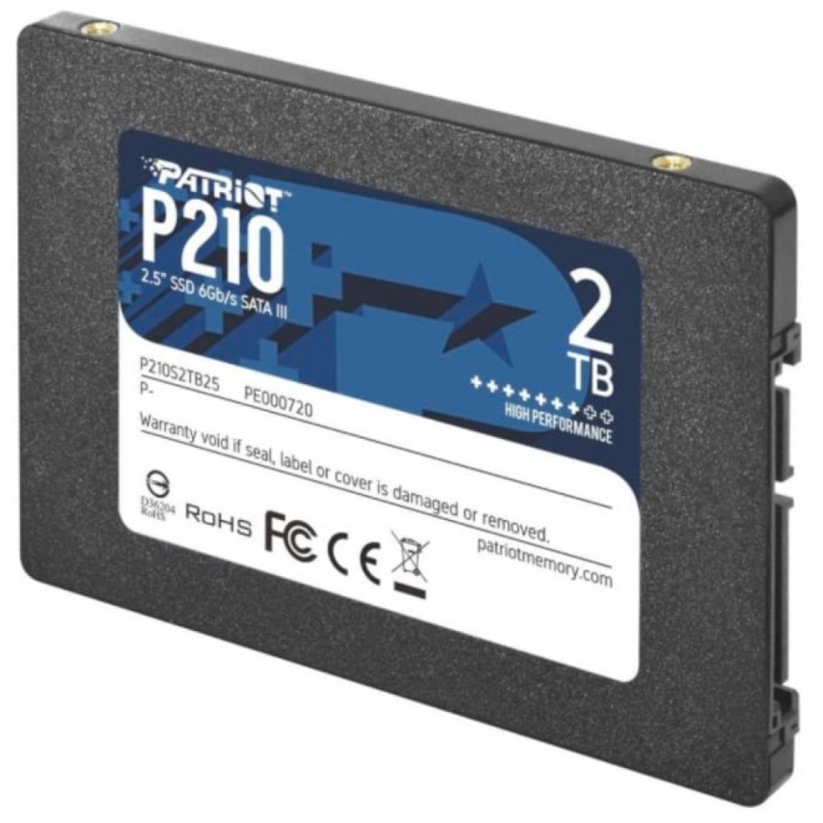 Накопичувач SSD 2.5" 2TB Patriot (P210S2TB25) 98_98.jpg - фото 2