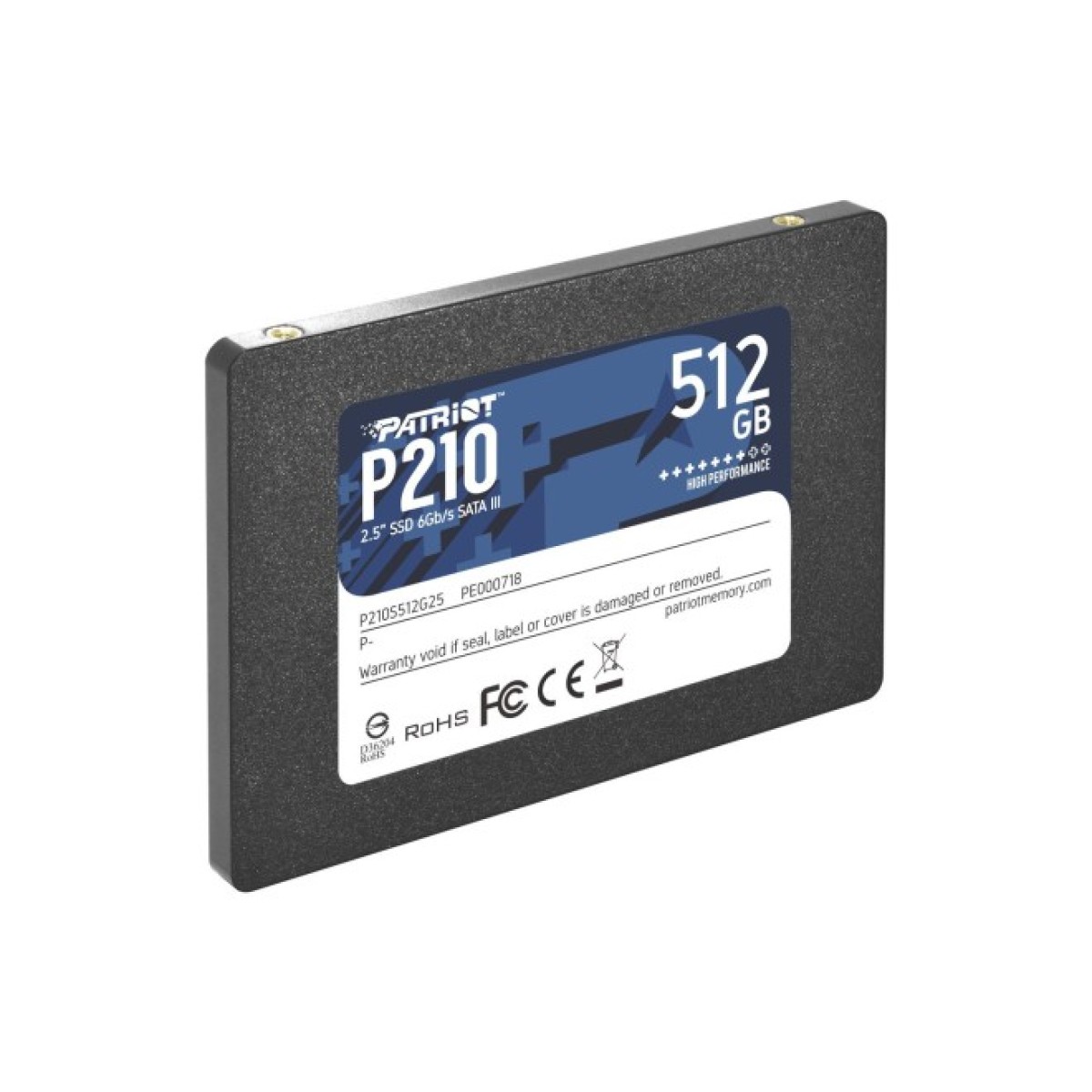 Накопитель SSD 2.5" 512GB Patriot (P210S512G25) 98_98.jpg - фото 2