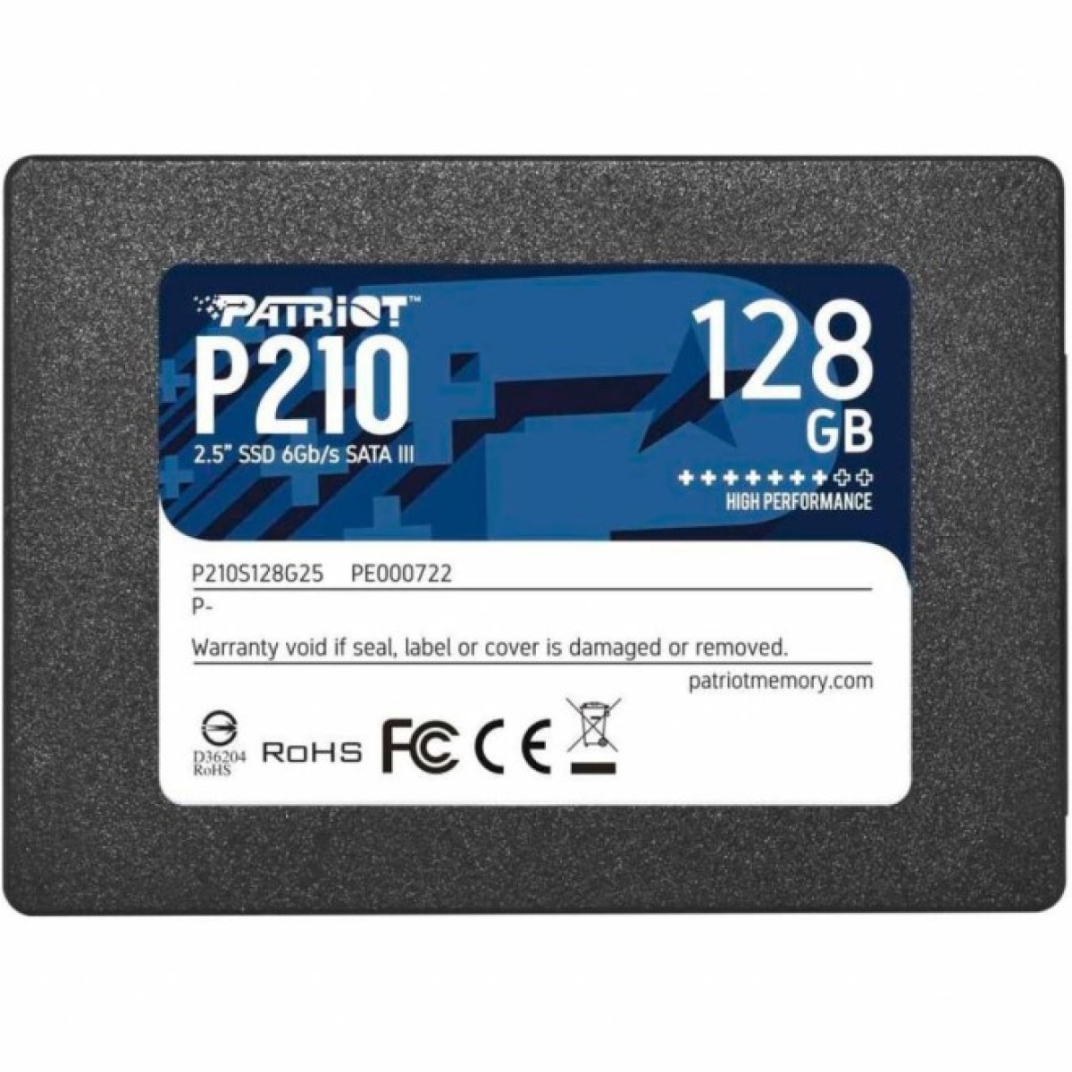 Накопичувач SSD 2.5" 128GB Patriot (P210S128G25) 256_256.jpg