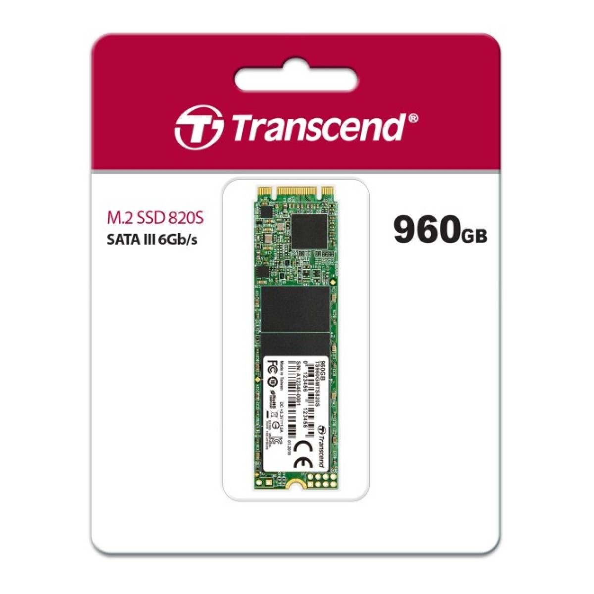 Накопитель SSD M.2 2280 960GB Transcend (TS960GMTS820S) 98_98.jpg - фото 3