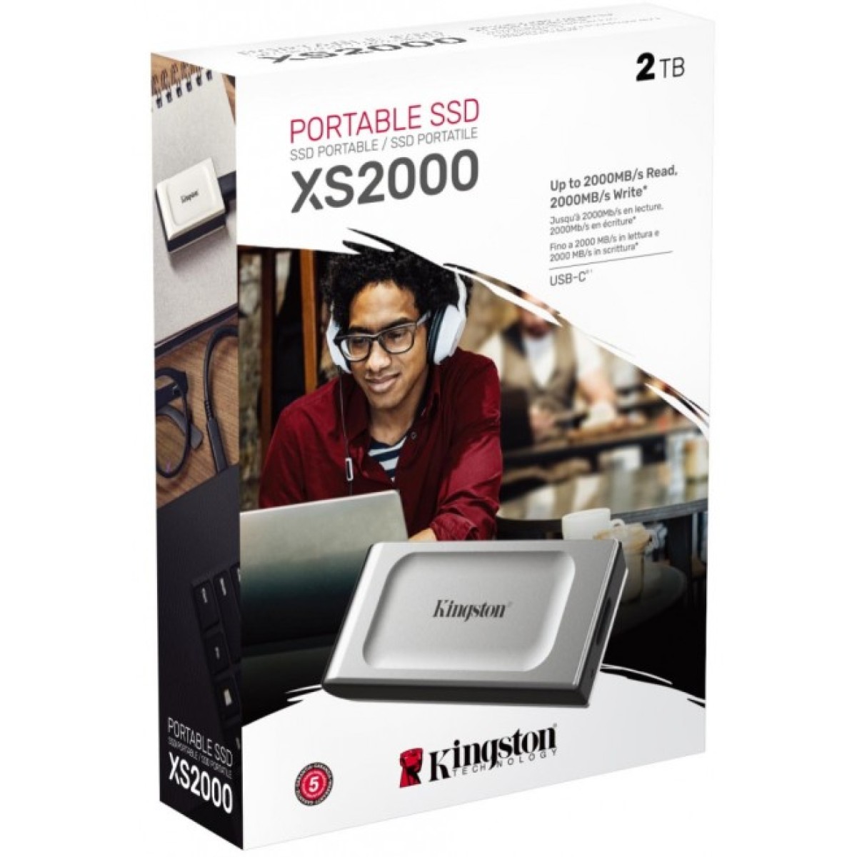 Накопитель SSD USB 3.2 2TB Kingston (SXS2000/2000G) 98_98.jpg - фото 2
