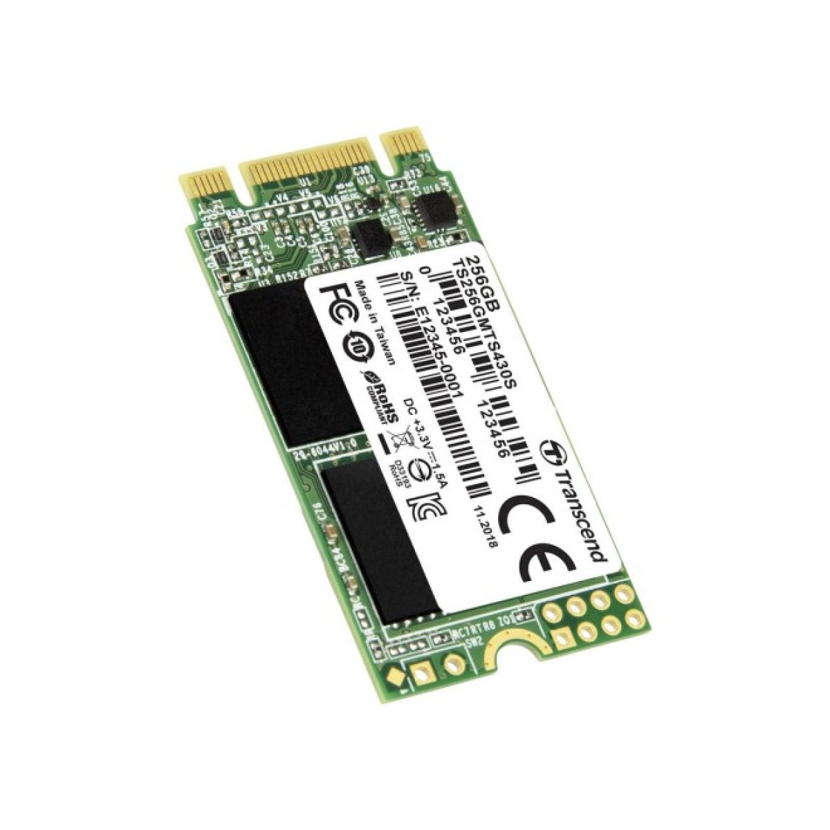 Накопитель SSD M.2 2242 256GB Transcend (TS256GMTS430S) 98_98.jpg - фото 2