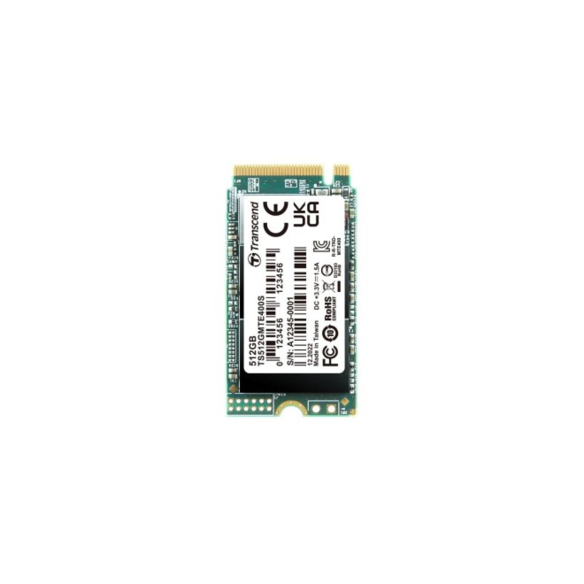 Накопичувач SSD M.2 2242 512GB Transcend (TS512GMTE400S) 98_98.jpg - фото 1