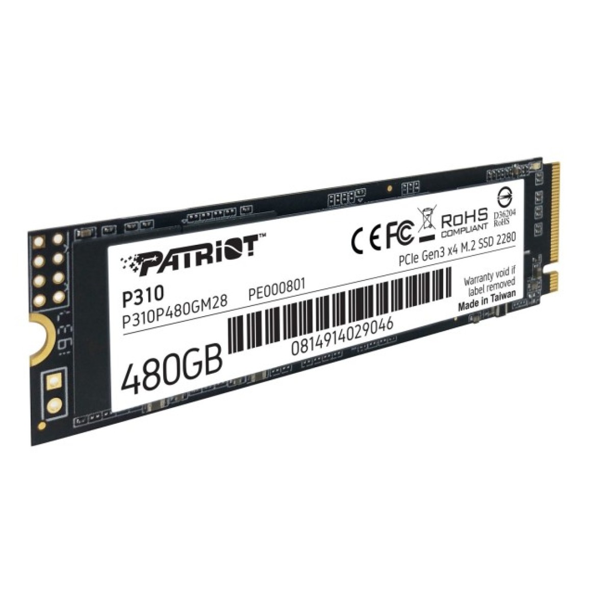 Накопичувач SSD M.2 2280 480GB Patriot (P310P480GM28) 98_98.jpg - фото 8