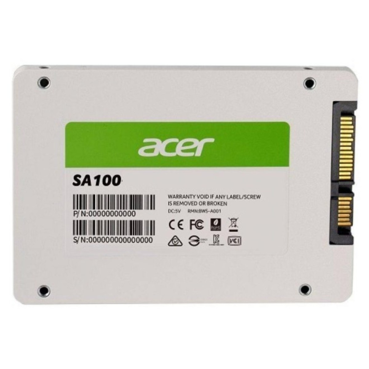 Накопитель SSD 2.5" 480GB SA100 Acer (BL.9BWWA.103) 98_98.jpg - фото 2