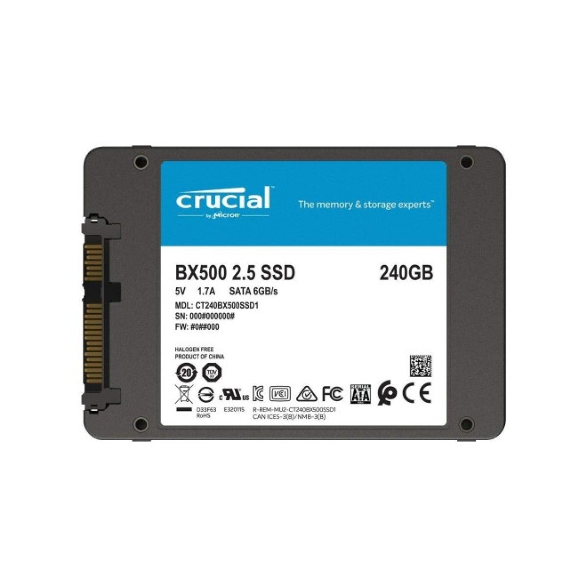 Накопитель SSD 2.5" 240GB Micron (CT240BX500SSD1) 98_98.jpg - фото 8