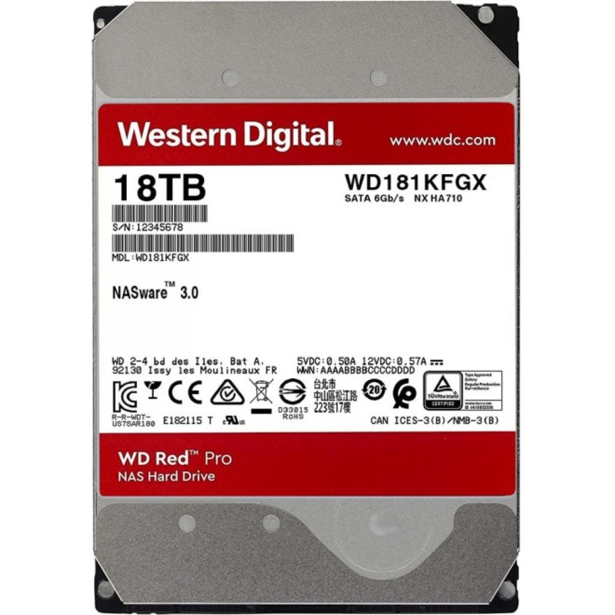 Жесткий диск 3.5" 18TB WD (WD181KFGX) 98_98.jpg - фото 3