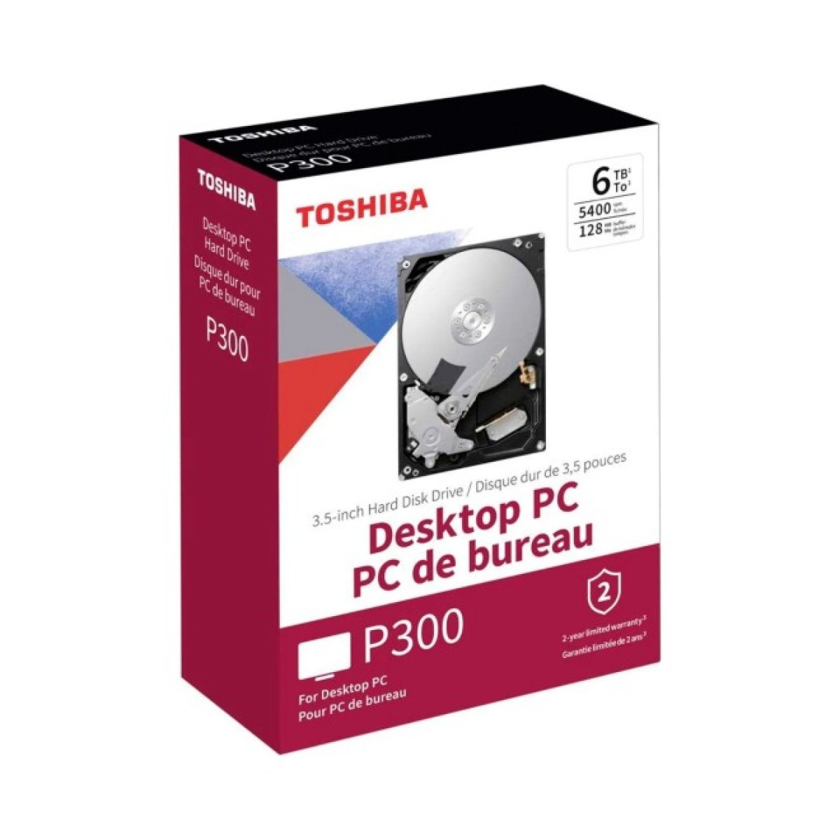 Жорсткий диск 3.5" 6TB Toshiba (HDWD260EZSTA) 98_98.jpg - фото 2