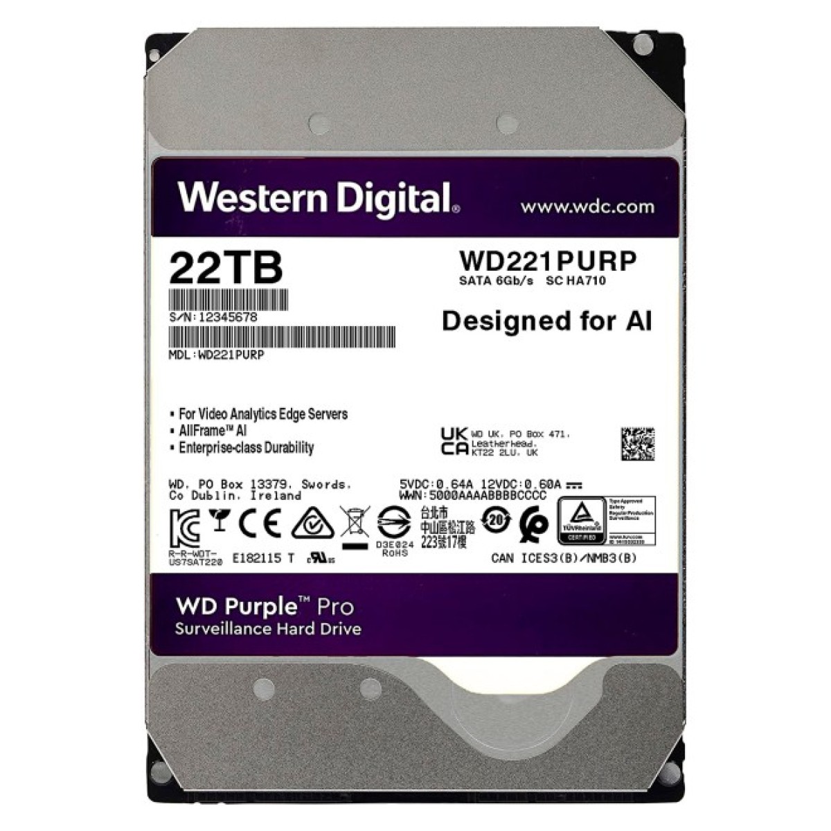 Жорсткий диск 3.5" 22TB WD (WD221PURP) 256_256.jpg
