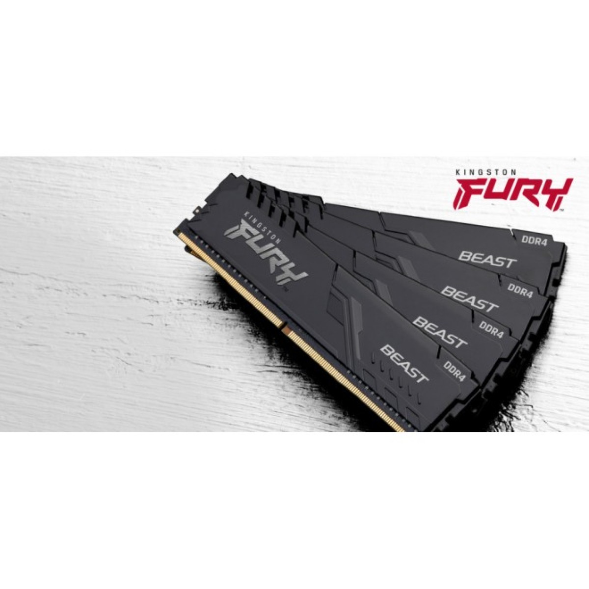 Модуль памяти для компьютера DDR4 8GB 3200 MHz Fury Beast Black Kingston Fury (ex.HyperX) (KF432C16BB/8) 98_98.jpg - фото 3