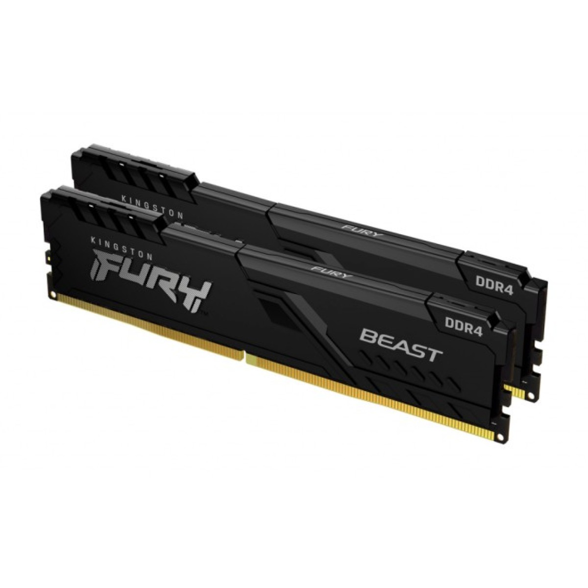 Модуль памяти для компьютера DDR4 16GB (2x8GB) 3600 MHz Fury Beast Black Kingston Fury (ex.HyperX) (KF436C17BBK2/16) 98_98.jpg - фото 1