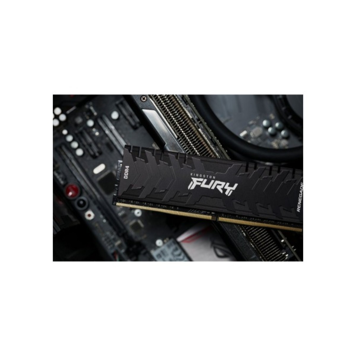 Модуль пам'яті для комп'ютера DDR4 16GB (2x8GB) 3200 MHz Renegade Black Kingston Fury (ex.HyperX) (KF432C16RBK2/16) 98_98.jpg - фото 4